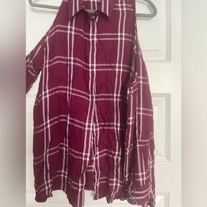 Women Express plaid blouse
